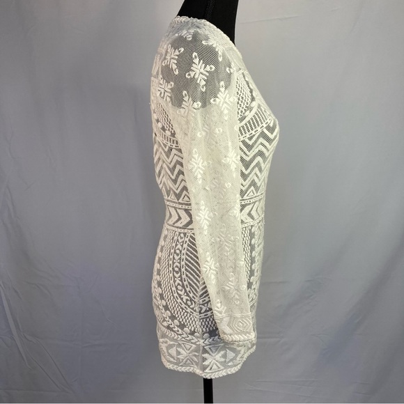 Isabel Marant for H&M Embroidered 3/4 Sleeved Cream Top - Picture 3 of 6